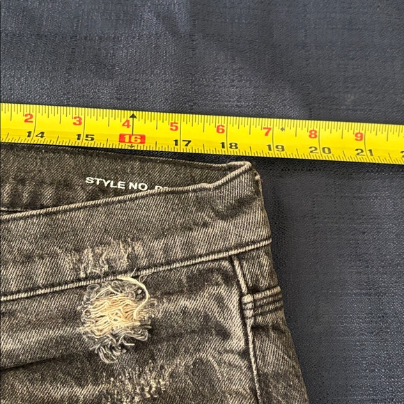 Men's Bootcut Distressed Jeans in Black - Picture 7 of 10